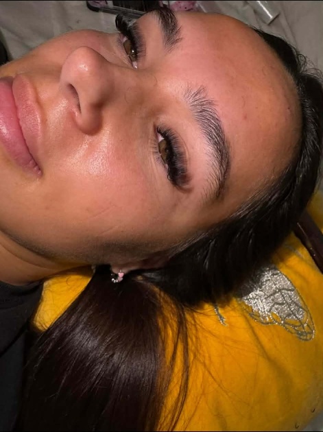 Russian Volume lash extensions full glamour look by Sophie McPartland